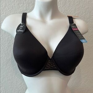 Bali Black Full-Coverage Bra with Adjustable Straps